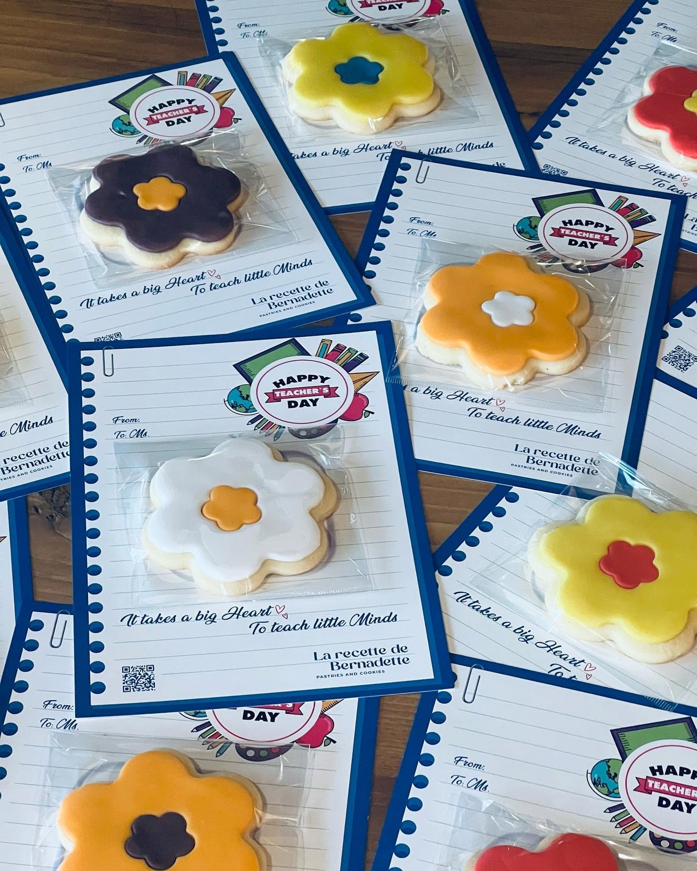 Bake Sales & School Fundraisers custom hand-iced cookies by La Recette de Bernadette